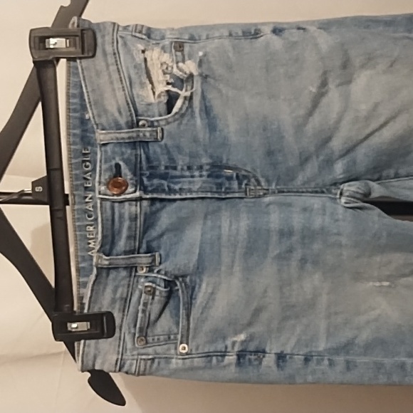 American Eagle Outfitters Light Blue Distressed Skinny Jeans - Picture 2 of 7